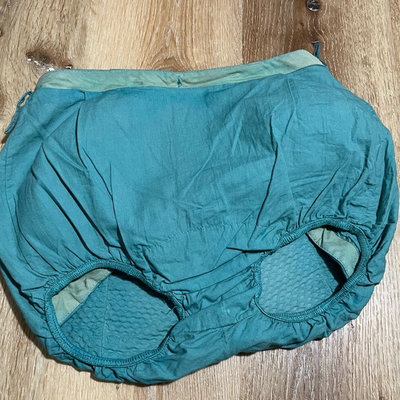 True 1950’s vintage two piece bikini retro 60s teal pinup swimsuit XS S vlv MCM - Picture 3 of 4